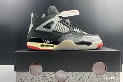 OFF-WHITE 1478 Air Jordan Trendy 4 CV9388- “Bred” x 515 0724